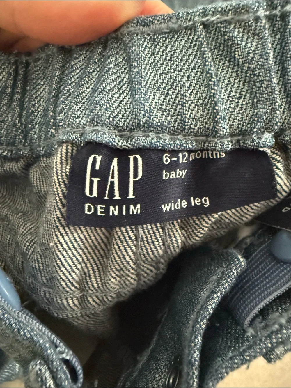 Baby GAP Girls flare leg Shimmer denim jeans size 6-12months Cotton NWT